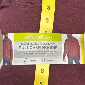 Eddie Bauer Men's Pullover Hoodie - Maroon size small